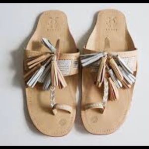 NWT Figue Leather Scaramouche sandal